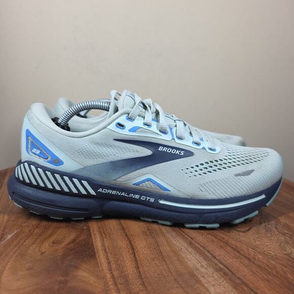Brooks Adrenaline GTS 23 Blue Glass Womens Size 8.5 Running Shoes 1203811B471 - Picture 1 of 12